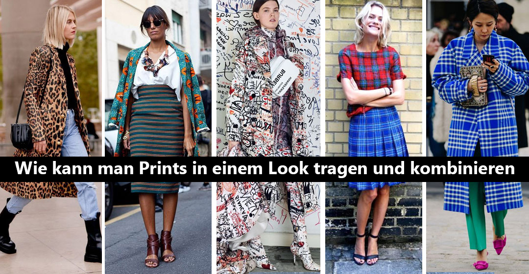 Wie man bedruckte Kleidung richtig trägt. 5 Arten von Drucken und 40 Fotobeispiele