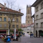 Rue de Lausanne, Fribourg, Schweiz
