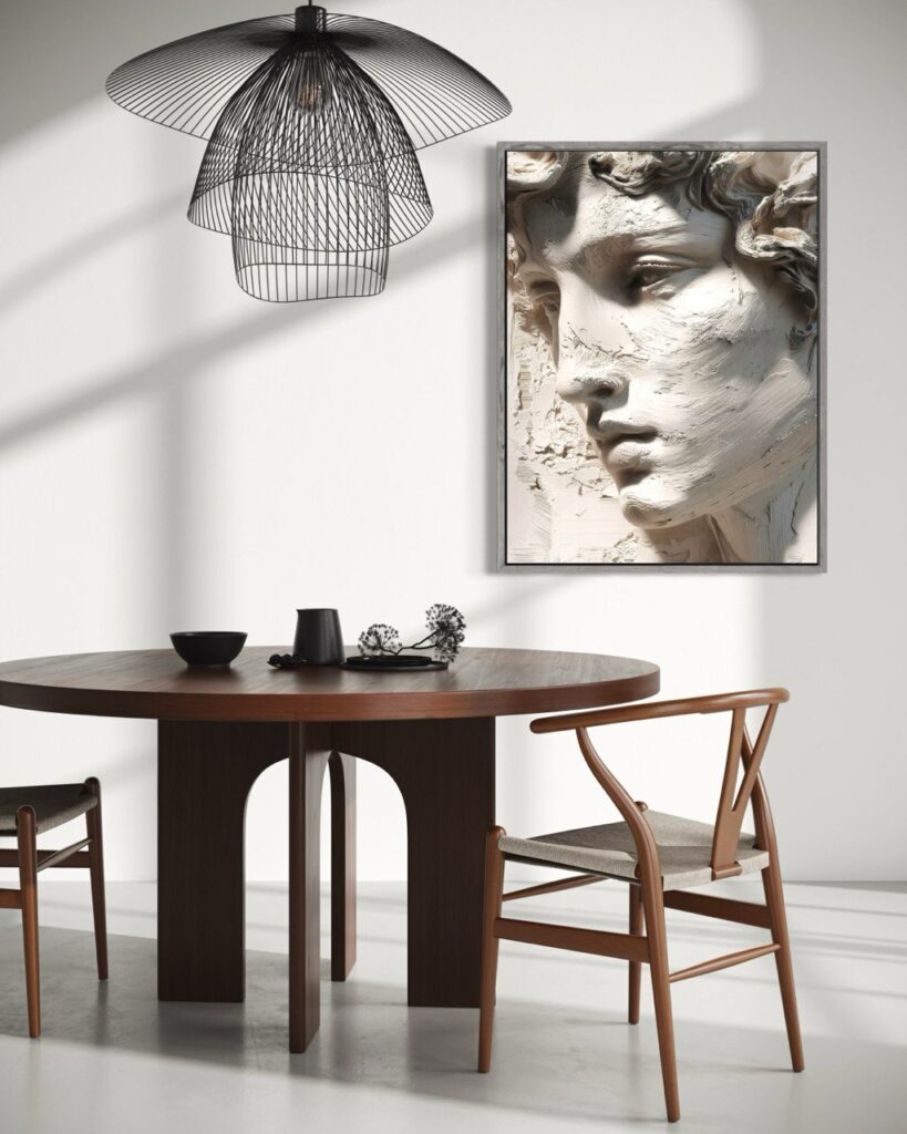 Wie man die richtige Größe eines Bildes für die Inneneinrichtung auswählt