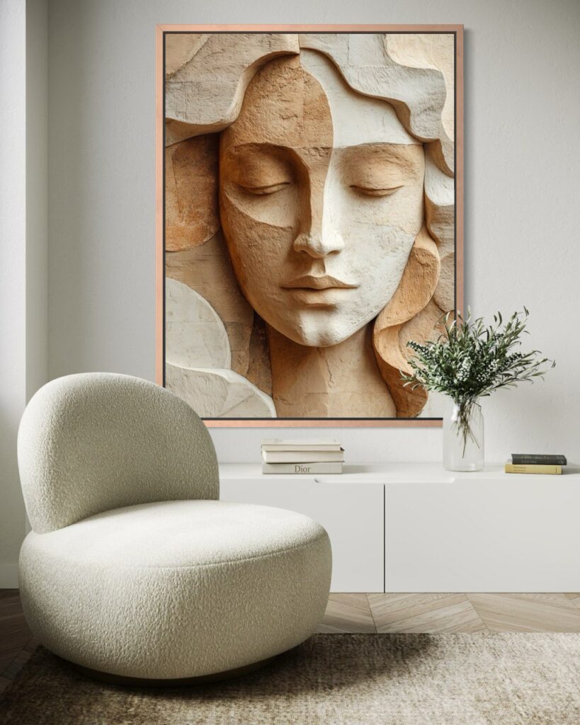 How to hang pictures correctly: the right size