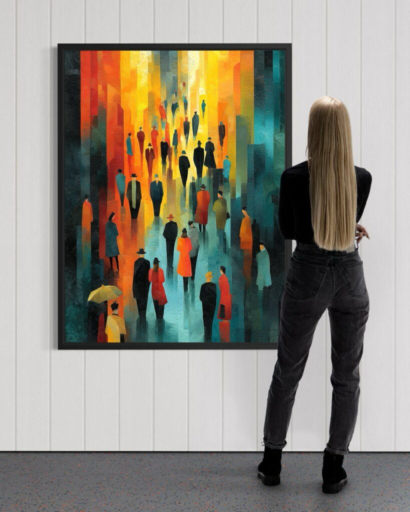 How to hang pictures correctly: the rule of the centre