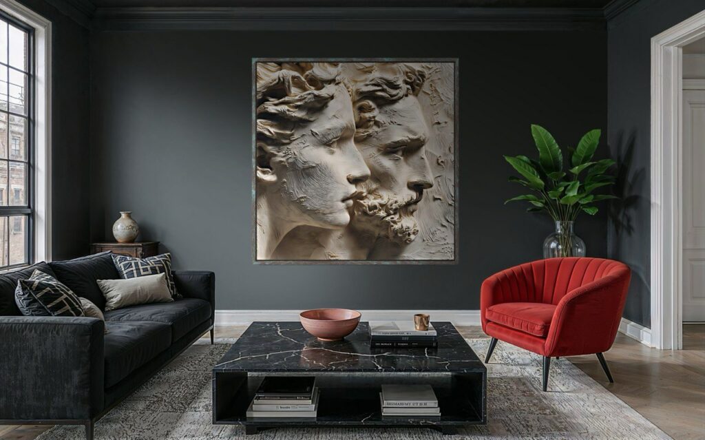 How to hang pictures correctly: the right size and shape