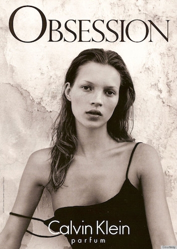 kate moss for calvin klein obsession 1993